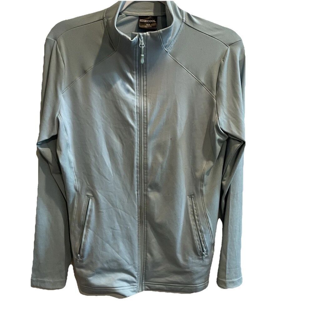 32 Degrees Cool Teal women's full-zip lightweight active jacket Sz M Athleisure